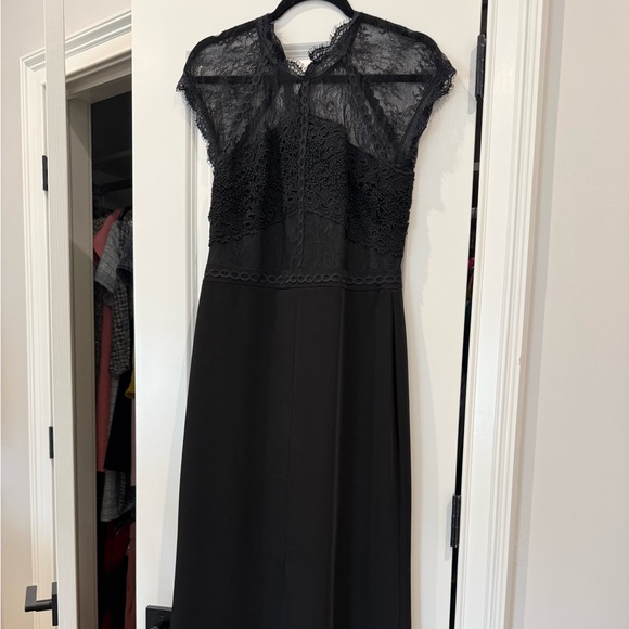 Dresses & Skirts - Black Lace Bodice Evening Dress